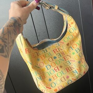 Dooney & Bourke Yellow Multicolor Hobo Bag